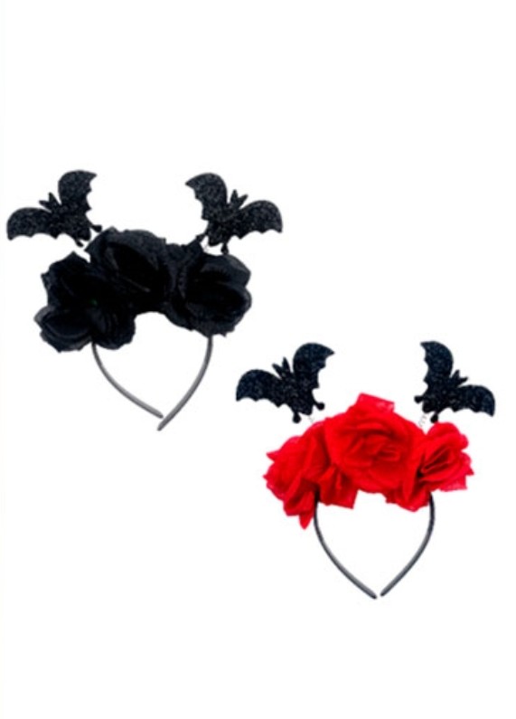 Vinchas Murciélago con Rosas
